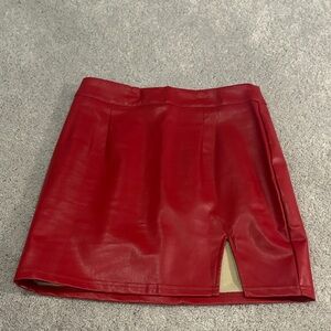 Lulu's Vibrant Red Mini Skirt